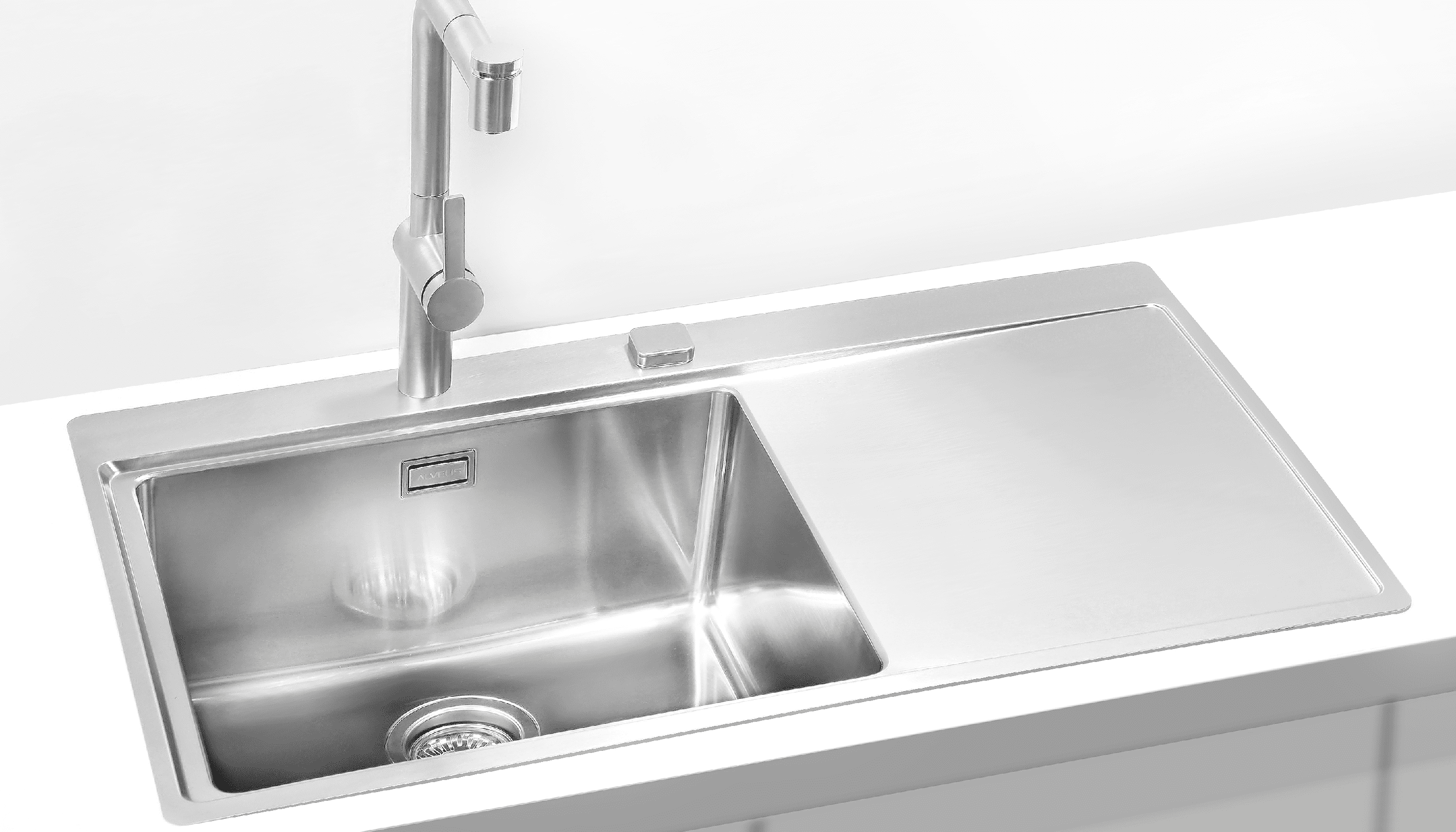 evier à encastrer pure 400 inox ambiance